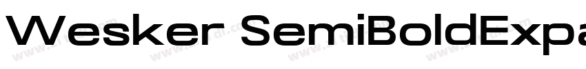 Wesker SemiBoldExpan字体转换